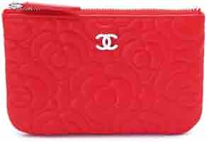 可愛い☆Chanel ピンク カメリア☆ポーチ☆ CHANEL シャネル クラッチバッグ ポーチ カメリア サテン